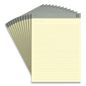 (TUD24419922)TUD 24419922 – Notepads, Wide/Legal Rule, 50 Canary-Yellow 8.5 x 11.75 Sheets, 12/Pack by TRU RED (12/PK)