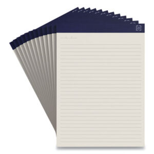 (TUD24419928)TUD 24419928 – Notepads, Wide/Legal Rule, 50 Ivory 8.5 x 11.75 Sheets, 12/Pack by TRU RED (12/PK)