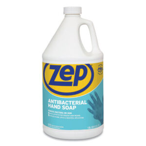 (ZPPR46124)ZPP R46124 – Antibacterial Hand Soap, Fragrance-Free, 1 gal Bottle, 4/Carton by ZEP INC. (4/CT)