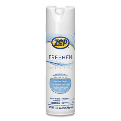 (ZPP1050017)ZPP 1050017 – Freshen Disinfectant Spray, Spring Mist, 15.5 oz Aerosol Spray, 12/Carton by ZEP INC. (12/CT)