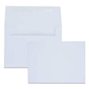 #6; 24-lb. Sub.; 4-3/4 x 6-1/2; Announcement; Announcement Envelope; Envelope; Envelopes; Invitation; Invitation Envelope; Mailing; QUALITY PARK; White; Posts; Letters; Packages; Mailrooms; Shipping; Receiving; Stationery