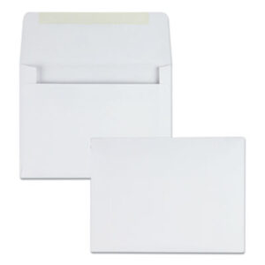 #5-1/2; 24-lb. Sub.; 4-3/8 x 5-3/4; Announcement; Announcement Envelope; Envelope; Envelopes; Invitation; Invitation Envelope; Mailing; QUALITY PARK; White; Posts; Letters; Packages; Mailrooms; Shipping; Receiving; Stationery