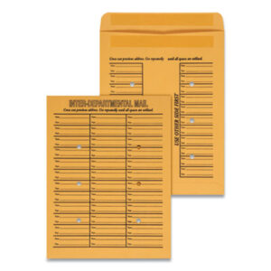 (UNV63570)UNV 63570 – Deluxe Interoffice Press and Seal Envelopes, #97, Two-Sided Three-Column Format, 10 x 13, Brown Kraft, 100/Box by UNIVERSAL OFFICE PRODUCTS (100/BX)