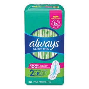 Feminine Protection; Feminine Hygiene; Always; Maxis; Maxi Pads; Super; Ultra Thin; Wings; Hygiene; Jan/San; Janitorial; Menstruation; Personal-Care; Restrooms; Sanitary