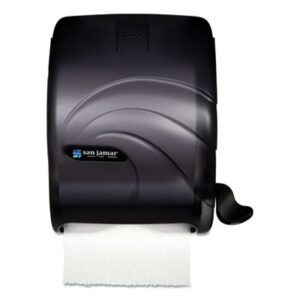 (SJMT990TBK)SJM T990TBK – Element Lever Roll Towel Dispenser, Oceans, 12.5 x 8.5 x 12.75, Black Pearl by CFS BRANDS (1/EA)