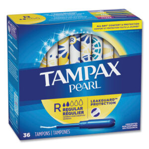 Pearl; Feminine Hygiene; Tampons; Tampax; Feminine Protection; Hygiene; Jan/San; Janitorial; Menstruation; Personal-Care; Restrooms; Sanitary