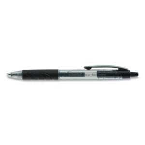 (UNV39910)UNV 39910 – Comfort Grip Gel Pen, Retractable, Medium 0.7 mm, Black Ink, Clear/Black Barrel, 36/Pack by UNIVERSAL OFFICE PRODUCTS (36/PK)