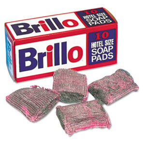 Brillo; Pot Scrubbers; PUREX; Soap Pad; Steel Wool Pad; Cleaning; Cleansing; Kitchens; Bathrooms; Janitorial; Jan/San; Steel; Wool