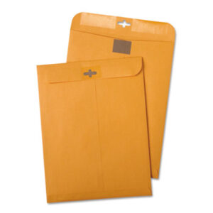 Envelopes; Mailers; Mailing & Shipping Supplies; Postage Saving Clear-Clasp Kraft Envelopes; 6 x 9; Light Brown; 100/Box; Posts; Letters; Packages; Mailrooms; Shipping; Receiving; Stationery