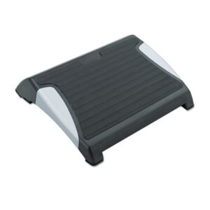 Adjustable; Black/Silver; Footrest; SAFCO; Strain-Relief; Support; Ergonomics; Safety; Feet