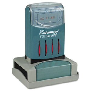 Xstamper ECO-GREEN; Stamp; Imprints; Impressions; Labeling; Desktop; Inkers