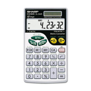 Calculator; Calculators; EL344RB; Metric Conversion; SHARP; Wallet; Mathematics; Science; Accounting; Calculation; Bookkeeping; Schools; Education