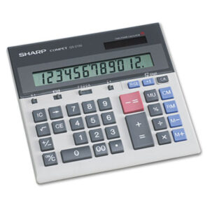 12-Digit Display; Batteries; Calculator; Calculators; Handheld; Non-Printing; Portable Desktop; SHARP; Solar; Mathematics; Science; Accounting; Calculation; Bookkeeping; Schools; Education