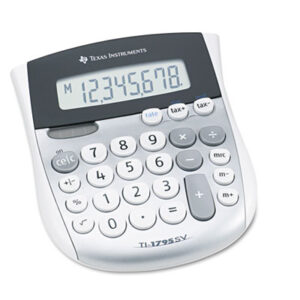 (TEXTI1795SV)TEX TI1795SV – TI-1795SV Minidesk Calculator, 8-Digit LCD by TEXAS INSTRUMENTS (1/EA)