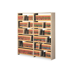 48" Wide; 7-Shelf; End Tab; File; Files; Filing; Furniture; Open Shelving Unit; Seven; Shelf & Track; Shelf/Shelves; Shelving; Snap Together; Starter Set; Steel; Systems; TENNSCO; Ledges; Trestles; Racks