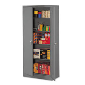 Cabinet; Cabinets; Locking Storage Cabinet; Medium Gray; Metal Storage Cabinet; Steel Storage Cabinet; Storage Cabinet; Supply Cabinet; Supply/Utility; TENNSCO; Compartments; Closets; Repositories; Depositories; Receptacles; Cubbies