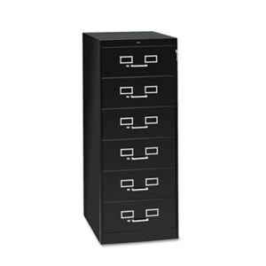 6-Drawer Multimedia Cabinet for 6 x 9 Cards; Multimedia Cabinet; TENNSCO; Filing; Systems; Receptacles; Organization; Furniture; Files