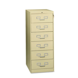 6-Drawer Multimedia Cabinet for 6 x 9 Cards; Multimedia Cabinet; TENNSCO; Filing; Systems; Receptacles; Organization; Furniture; Files