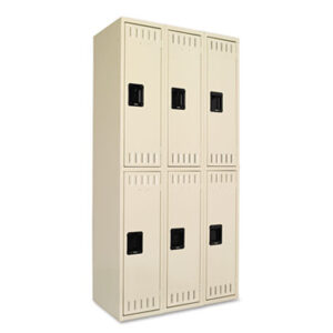 Tennsco; Double Tier Lockers; Six-Unit Locker; Compartments; Closets; Repositories; Depositories; Receptacles; Cubbies