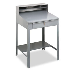 Cabinet; Desks; Furniture; Medium Gray; Metal; Open; Shop; Shop Desks; Steel; TENNSCO; Utility; Workstations; Writing-Table; Escritoire; Office Suites; TNNSR57MGY