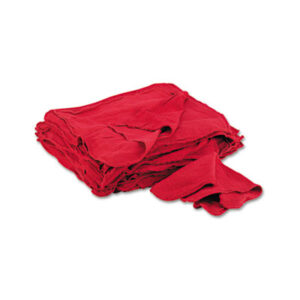 14 x 15; Cotton; Red; Shop Towels; Sponges; Swabs; Cloths; Towelettes; Drying Materials; Jan/San; Janitorial; Maintenance; Cleaning