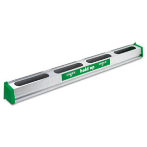 (UNGHU900)UNG HU900 – Hold Up Aluminum Tool Rack, 36w x 3.5d x 3.5h, Aluminum/Green by UNGER (1/EA)
