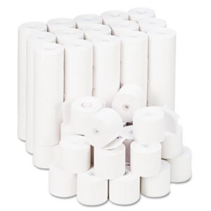 (UNV22200)UNV 22200 – Impact and Inkjet Print Bond Paper Rolls, 0.5" Core, 2.25" x 165 ft, White, 100/Carton by UNIVERSAL OFFICE PRODUCTS (100/CT)
