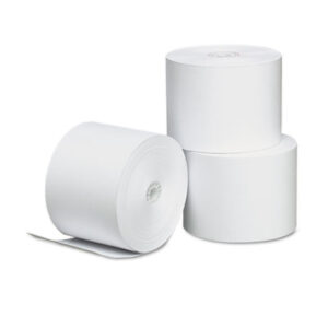 (UNV35762)UNV 35762 – Direct Thermal Printing Paper Rolls, 2.25" x 165 ft, White, 3/Pack by UNIVERSAL OFFICE PRODUCTS (3/PK)