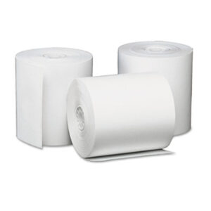 (UNV35763)UNV 35763 – Direct Thermal Printing Paper Rolls, 3.13" x 230 ft, White, 50/Carton by UNIVERSAL OFFICE PRODUCTS (50/CT)