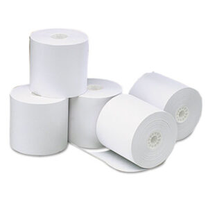 (UNV35764)UNV 35764 – Direct Thermal Printing Paper Rolls, 3.13" x 273 ft, White, 50/Carton by UNIVERSAL OFFICE PRODUCTS (50/CT)
