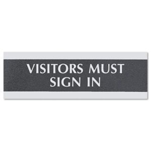 Banner; Sign; Signs; U.S. STAMP & SIGN; Headline Signs; Century Series; Business Signs; Floor Sign; Countertop Sign; Visitors Sign; Visitors Must Sign In; Signage; Visual; Graphics; Indicators; Directory; Directories