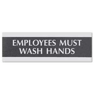 Banner; Sign; Signs; U.S. STAMP & SIGN; Headline Signs; Century Series; Business Signs; Floor Sign; Countertop Sign; Employee Sign; Handwashing Sign; Employees Must Wash Hands Sign; Signage; Visual; Graphics; Indicators; Directory; Directories