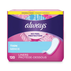 Pantiliners; Pantyliners; Thin Pantyliners; Pantiliners; Always Liners; Always; Regular; Hygiene; Jan/San; Janitorial; Menstruation; Personal-Care; Restrooms; Sanitary