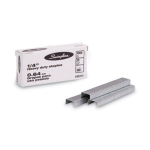 (SWI35314)SWI 35314 – S.F. 13 Heavy-Duty Staples, 0.25" Leg, 0.5" Crown, Steel, 1,000/Box by ACCO BRANDS, INC. (1000/BX)