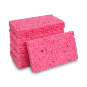 (BWKCS1A)BWK CS1A – Small Cellulose Sponge, 3.6 x 6.5, 0.9" Thick, Pink, 2/Pack, 24 Packs/Carton by BOARDWALK (48/CT)