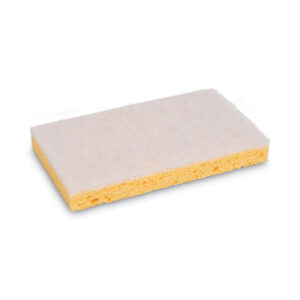(BWK16320)BWK 16320 – Scrubbing Sponge, Light Duty, 3.6 x 6.1, 0.7" Thick, Yellow/White, Individually Wrapped, 20/Carton by BOARDWALK (20/CT)