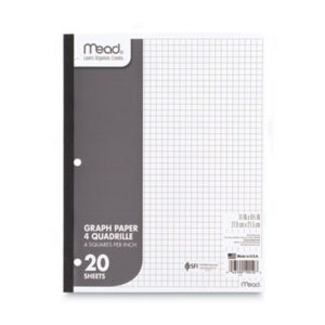 Paper; Filler; Quad; Quadrille; Pad; Graph; Hole-Punched; Ruled; Lined; Papers; Mead