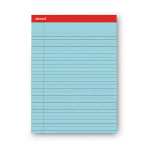 16-lb. Paper; 8 1/2 x 11; Blue; Free-Sheet Paper; Legal; Legal Pad; Letter Size; Note; Note Pads; Pad; Pads; Perforated; Ruled; Ruled Pad; UNIVERSAL; Wide Rule; Writing; Writing Pad; Tablets; Booklets; Schools; Education; Classrooms; Students; SPR01078