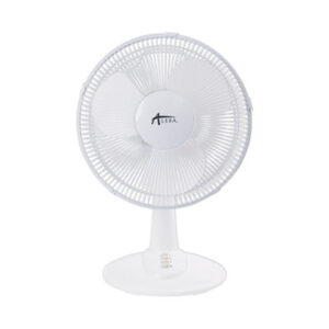 (ALEFAN122W)ALE FAN122W – 12" 3-Speed Oscillating Desk Fan, Plastic, White by ALERA (1/EA)