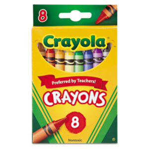 8-Color Pack; Art; Art Supplies; BINNEY & SMITH; Classic Color Pack; Classic Colors; Crayola; Crayola Crayons; Crayon; Crayons; Drafting/Drawing; Classic Crayons; Coloring; Arts; Crafts; Education; Classrooms; Teachers; Schools; Drawing