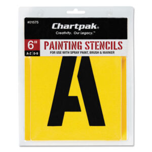 6"; Art & Drafting; Art Supplies; CHARTPAK; Drafting/Drawing; Letter & Number; Lettering Stencil; Letters & Numbers; Sign & Showcard; Stencil; Stencils; Arts; Crafts; Schools; Education; Classrooms; Teachers; Students; Lettering; Signage; Boards