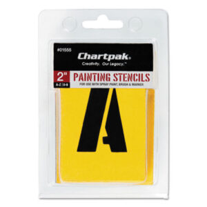 2"; Art & Drafting; Art Supplies; CHARTPAK; Drafting/Drawing; Letter & Number; Lettering Stencil; Letters & Numbers; Sign & Showcard; Stencil; Stencils; Arts; Crafts; Schools; Education; Classrooms; Teachers; Students; Lettering; Signage; Boards