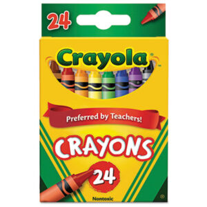 24-Color Pack; Art; Art Supplies; BINNEY & SMITH; Classic Color Pack; Classic Colors; Crayola; Crayola Crayons; Crayon; Crayons; Drafting/Drawing; Classic Crayons; Coloring; Arts; Crafts; Education; Classrooms; Teachers; Schools; Drawing