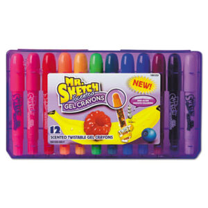 (SAN1951333)SAN 1951333 – Scented Twistable Gel Crayons, Medium Size, Assorted, 12/Pack by SANFORD (12/PK)