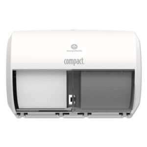 (GPC56797A)GPC 56797A – Compact Coreless Side-by-Side 2-Roll Tissue Dispenser, 11.31 x 7.69 x 8, White by GEORGIA PACIFIC (1/CT)