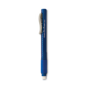 Blue Barrel; Clic Eraser Grip; Pencil-Style Eraser; PENTEL; Refillable; Corrections; Deletions; Rub-out; Expunge; Delete; Remove