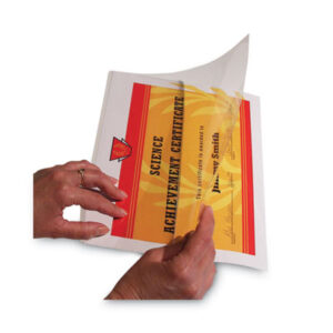 12 Mil.; C-LINE; Clear; Laminating Foils & Pouches; Laminating Folders; Laminating Pouches; Laminators & Supplies; Letter Size; Sleeves; Overlays; Veneers; Finishes; Coatings