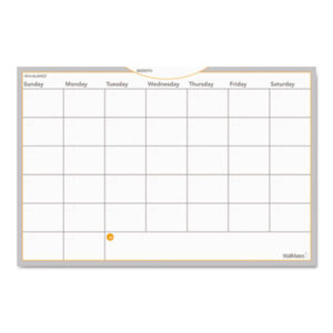 Self adhesive; wall mate; erasable; wall calendar; erasable wall calendar; Monthly Planning; AT-A-GLANCE