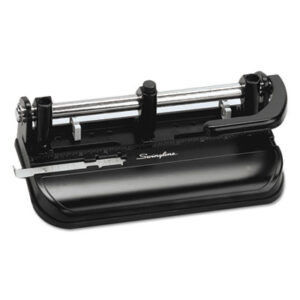 (SWI74350)SWI 74350 – 32-Sheet Lever Handle Heavy-Duty Two- to Seven-Hole Punch, 9/32" Holes, Black by ACCO BRANDS, INC. (1/EA)
