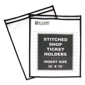 C-LINE; Clear Envelope; Clear Protective; Envelope; Holder; Jacket; Job Ticket; Job Ticket Holder; Job/Shop; Protector; Sheet Protectors; Shop Ticket; Shop Ticket Holders; Ticket Holder; Tickets; Vinyl Envelope; Sleeves; Transparent; Sheaths; Storage; Filing; Protection